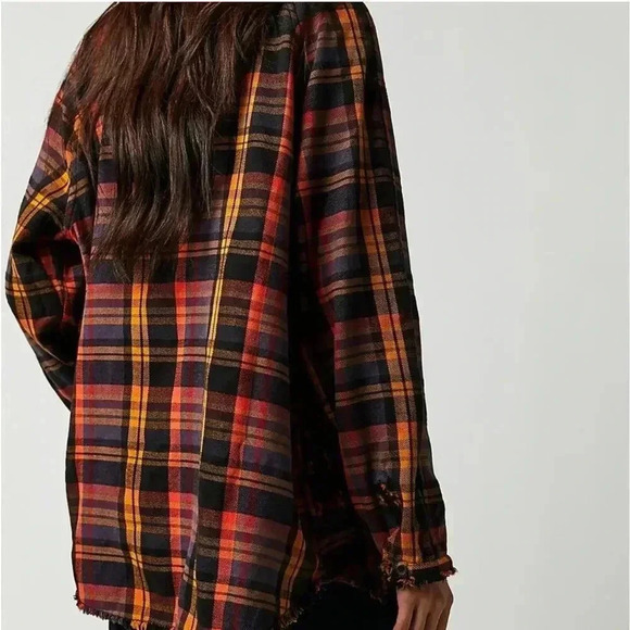 We The Free Summer Daydream Plaid Buttomdown Size XS - Picture 4 of 10